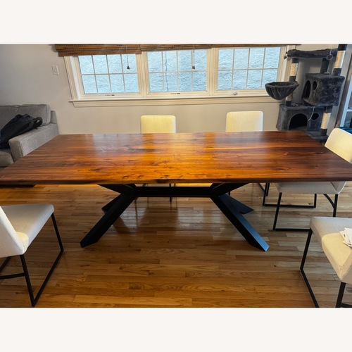 Used Arhaus Jacob Dark Brown Dining Table for sale on AptDeco