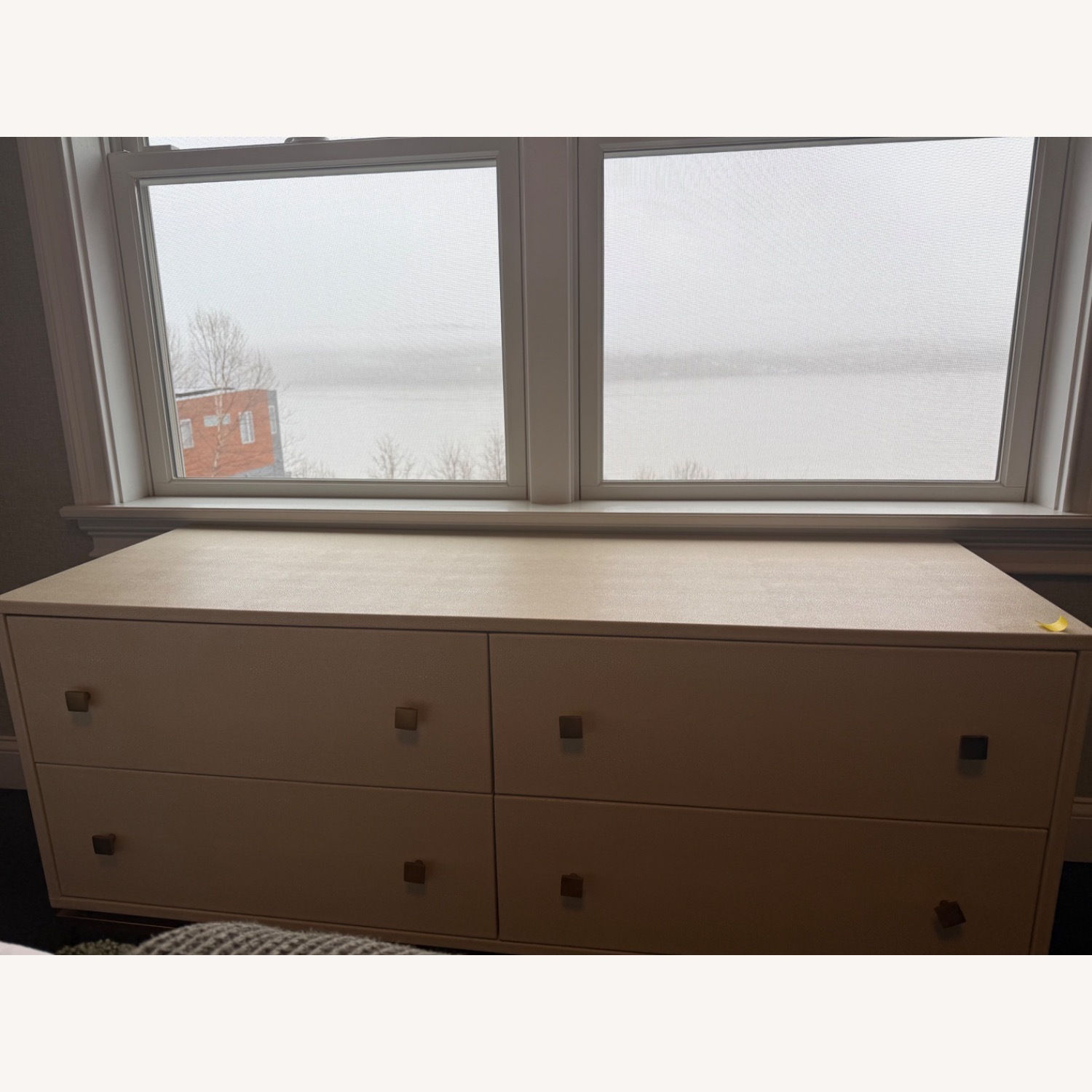 CB2 Ivory Shagreen White Dresser - image-2