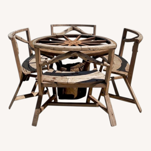 Used 1st Dibs Natural Wood Dining Set for sale on AptDeco