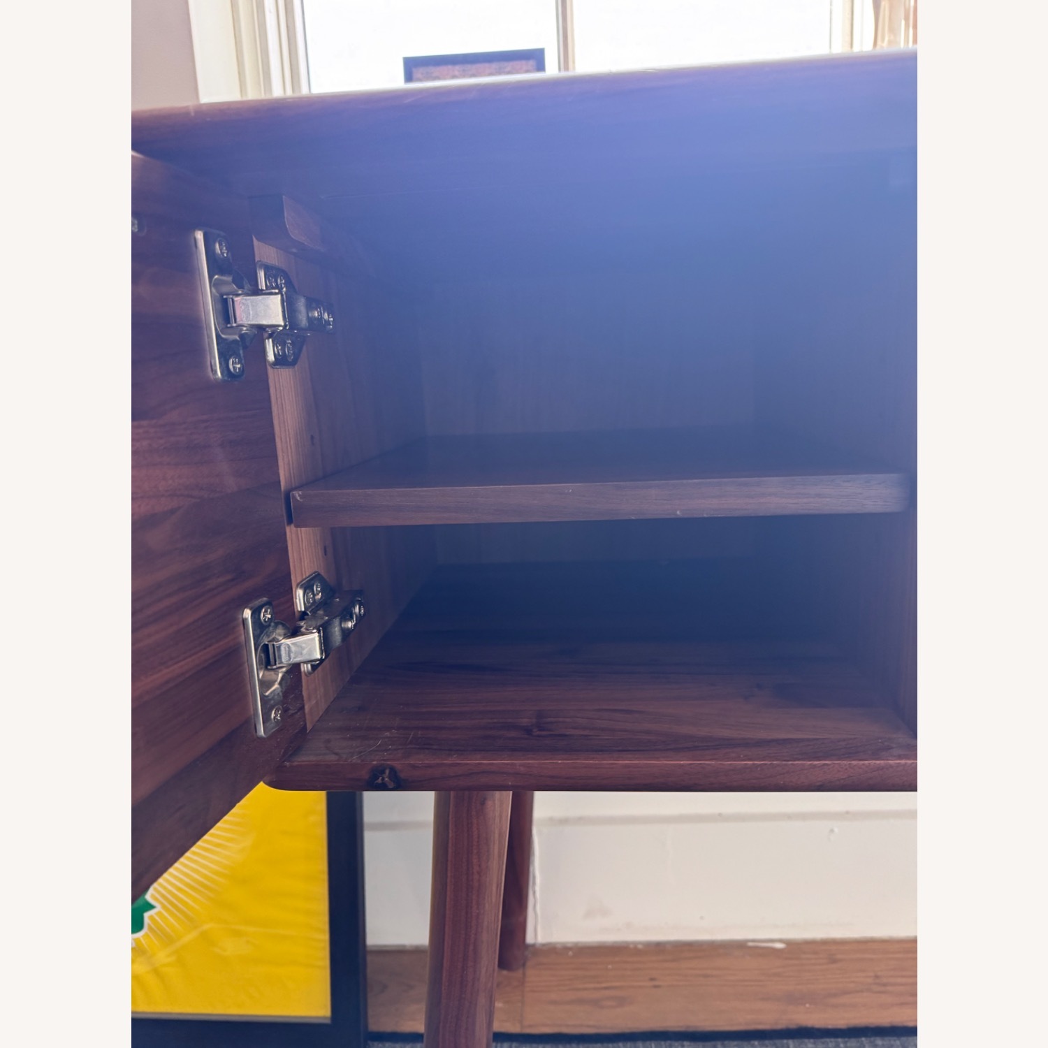 West Elm Merle Writing Desk, Walnut - image-3