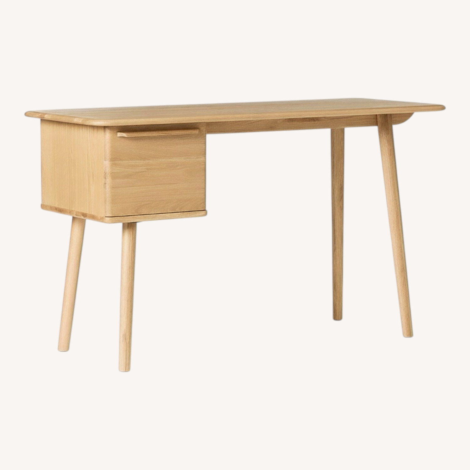 West Elm Merle Writing Desk, Walnut - image-0