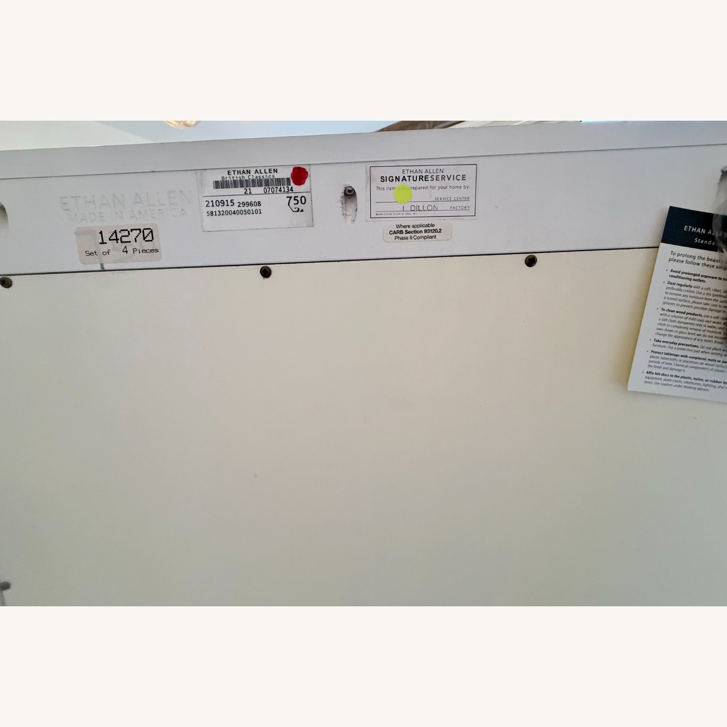 Ethan Allen Crawford White Wood Bookcase - image-6