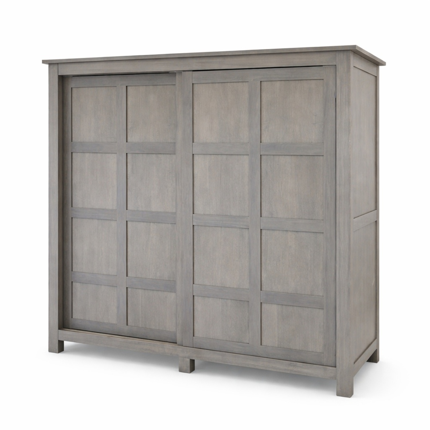Room & Board Bennett Light Gray Wood Armoire - image-4