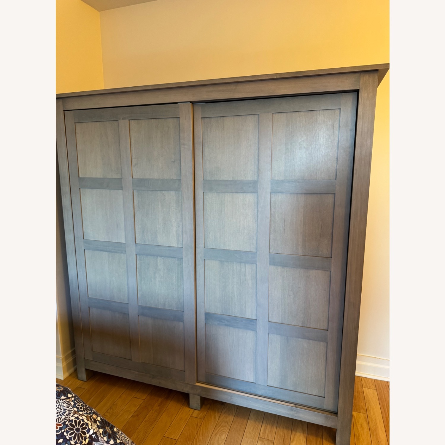 Room & Board Bennett Light Gray Wood Armoire - image-2