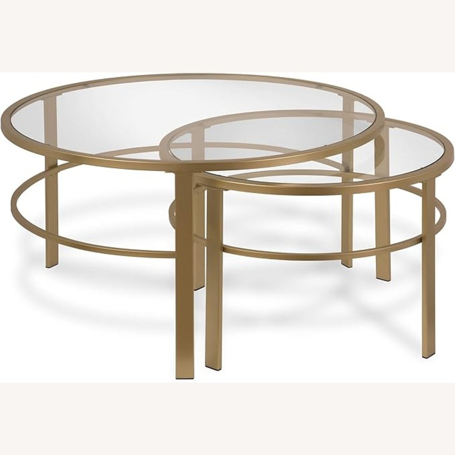 Wayfair Gold Glass Coffee Table - image-5