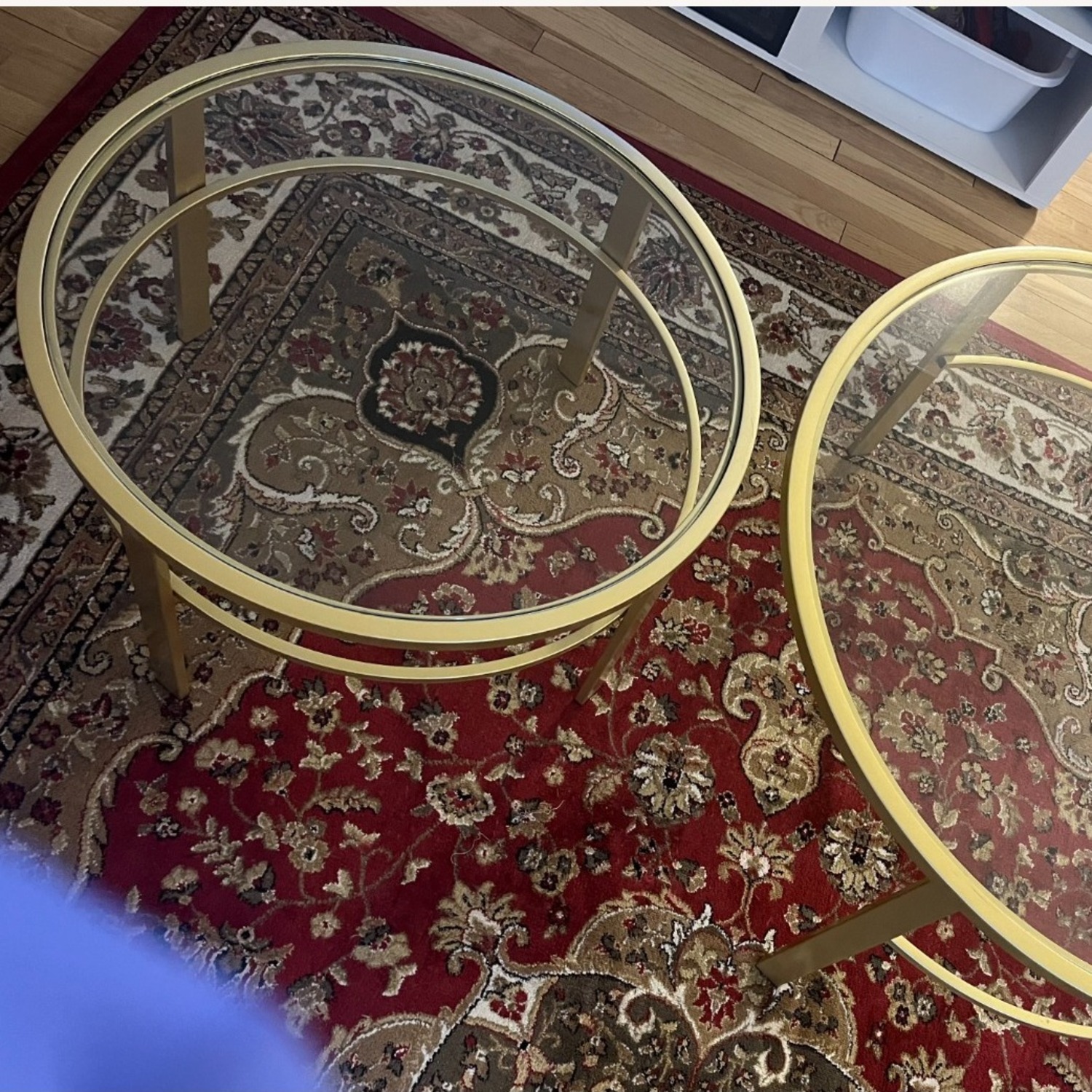 Wayfair Gold Glass Coffee Table - image-4