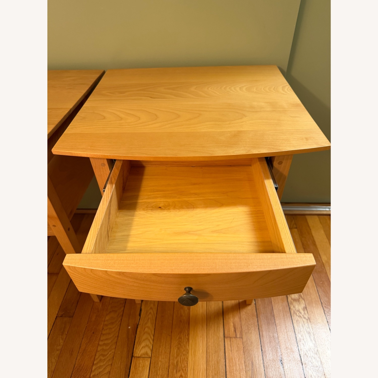 Pompanoosuc Mills Natural Wood Nightstands - image-6