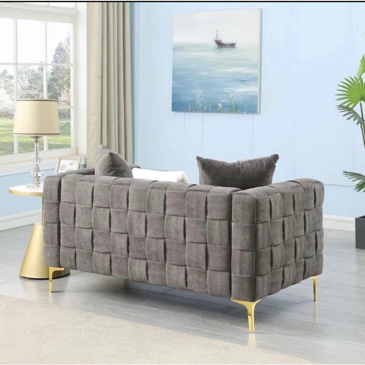 Wayfair Dark Gray 2 Seater Sofa - image-6