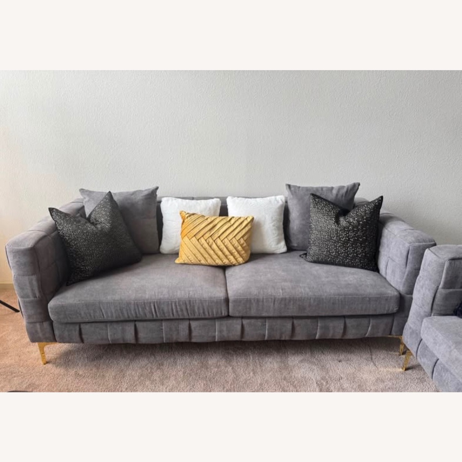 Wayfair Dark Gray 2 Seater Sofa - image-3