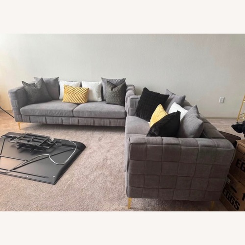 Used Wayfair Dark Gray 2 Seater Sofa for sale on AptDeco
