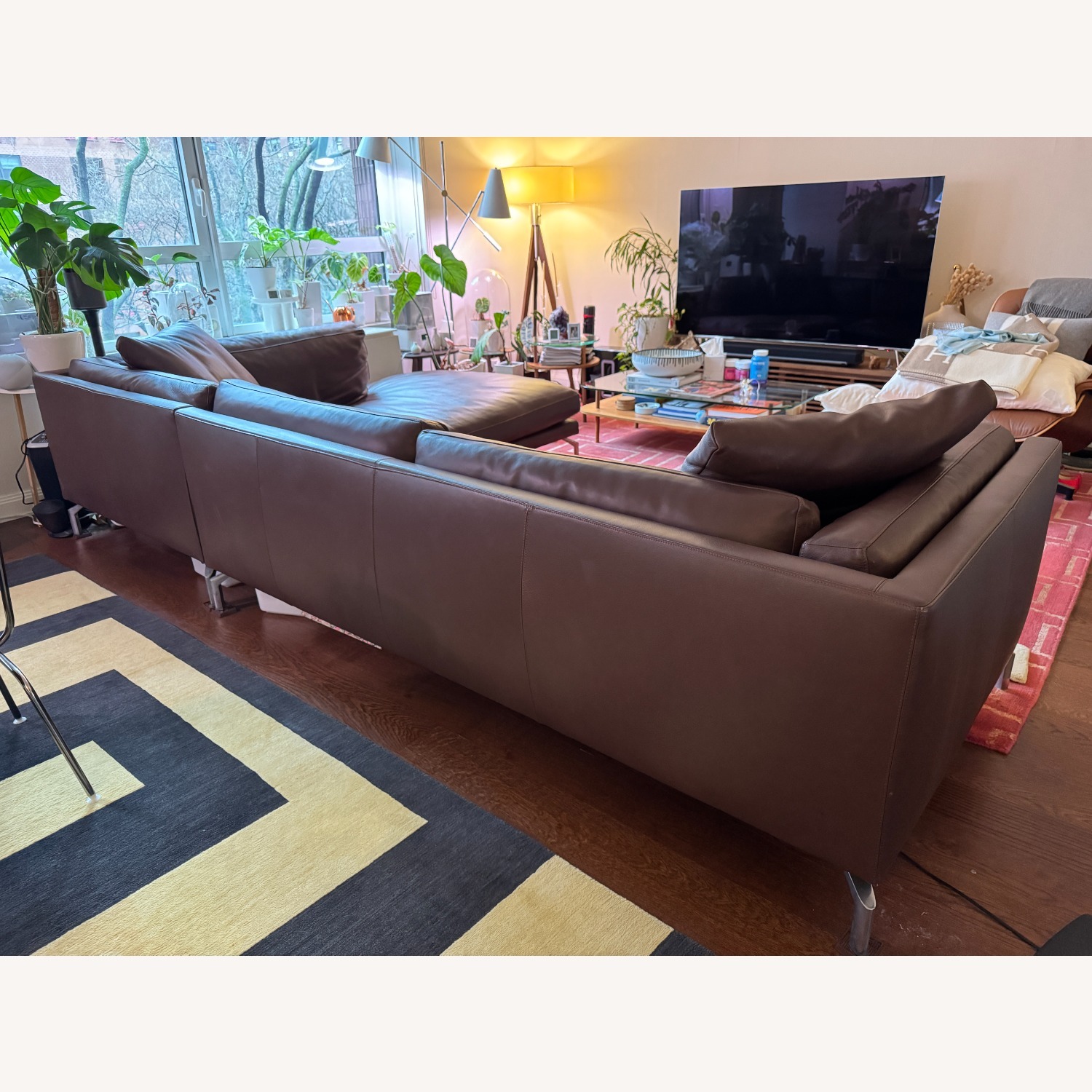 Design Within Reach Dark Brown 2 Piece Sectional - image-3