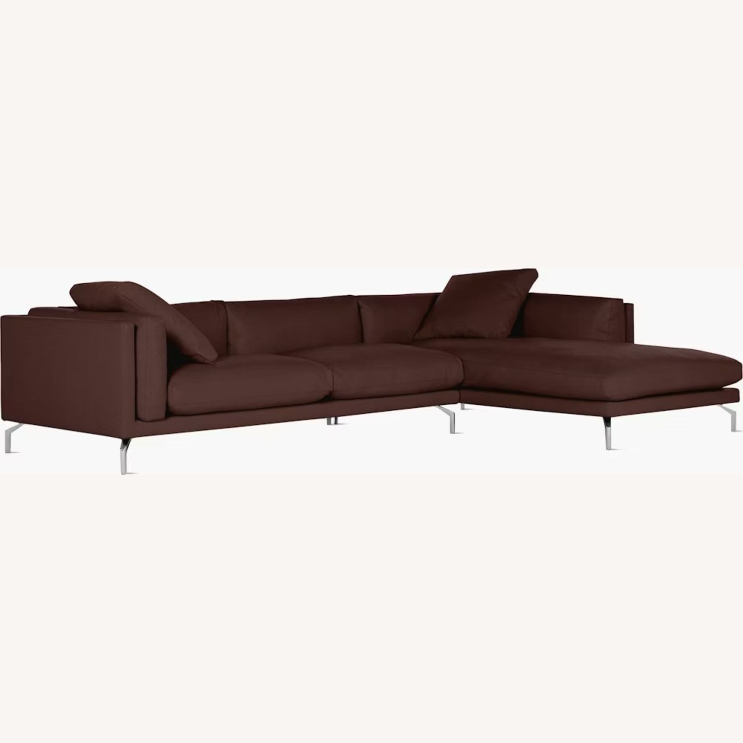 Design Within Reach Dark Brown 2 Piece Sectional - image-5