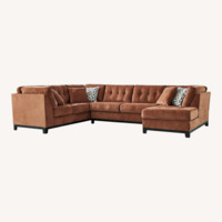 Ashley Furniture Laylabrook Orange Fabric 3+ Piece Sectional