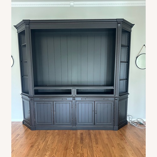 Used Arhaus Athens Black Wood Wall Unit for sale on AptDeco