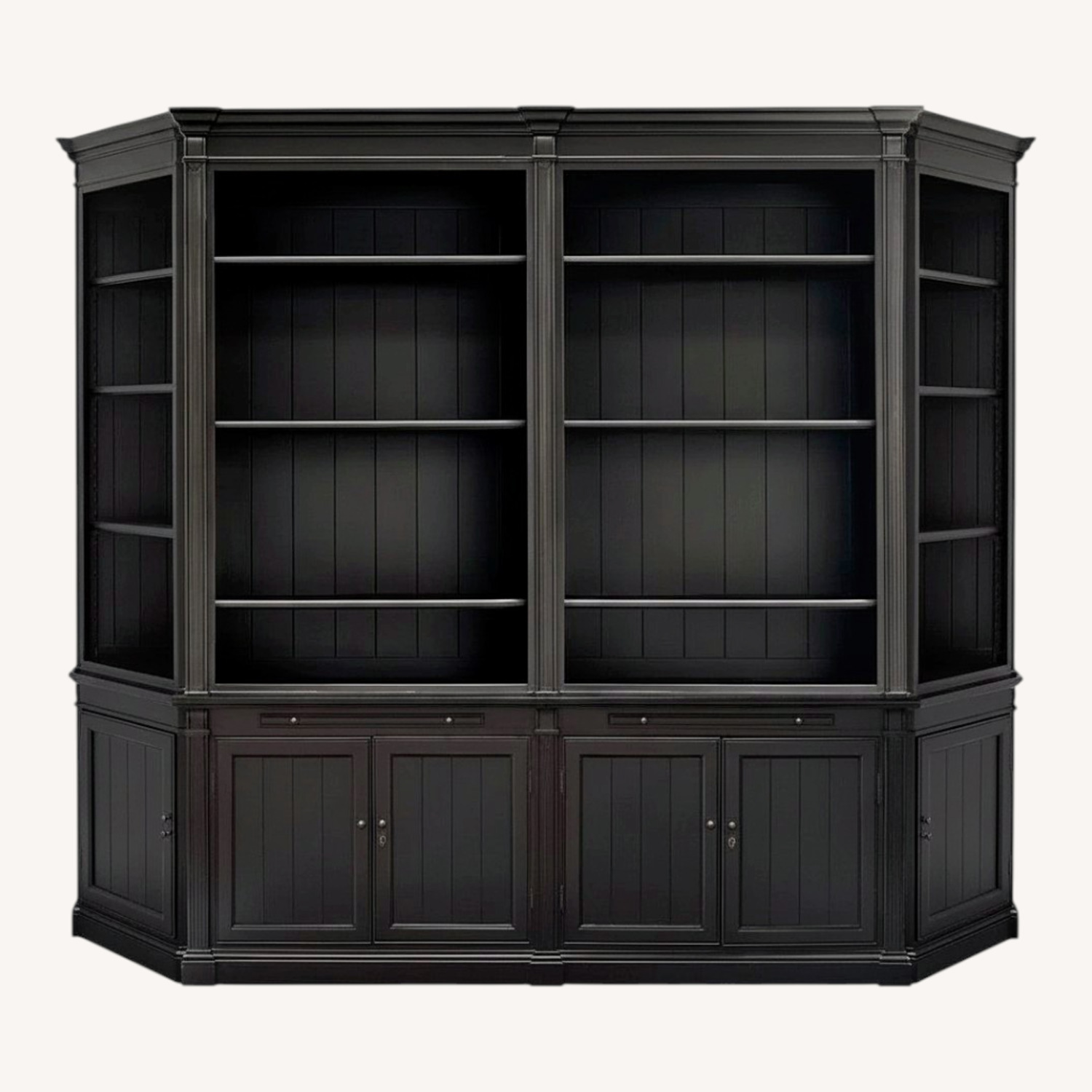 Arhaus Athens Black Wood Wall Unit - image-0