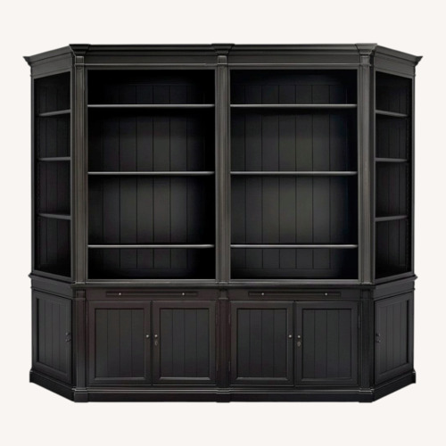 Used Arhaus Athens Black Wood Wall Unit for sale on AptDeco
