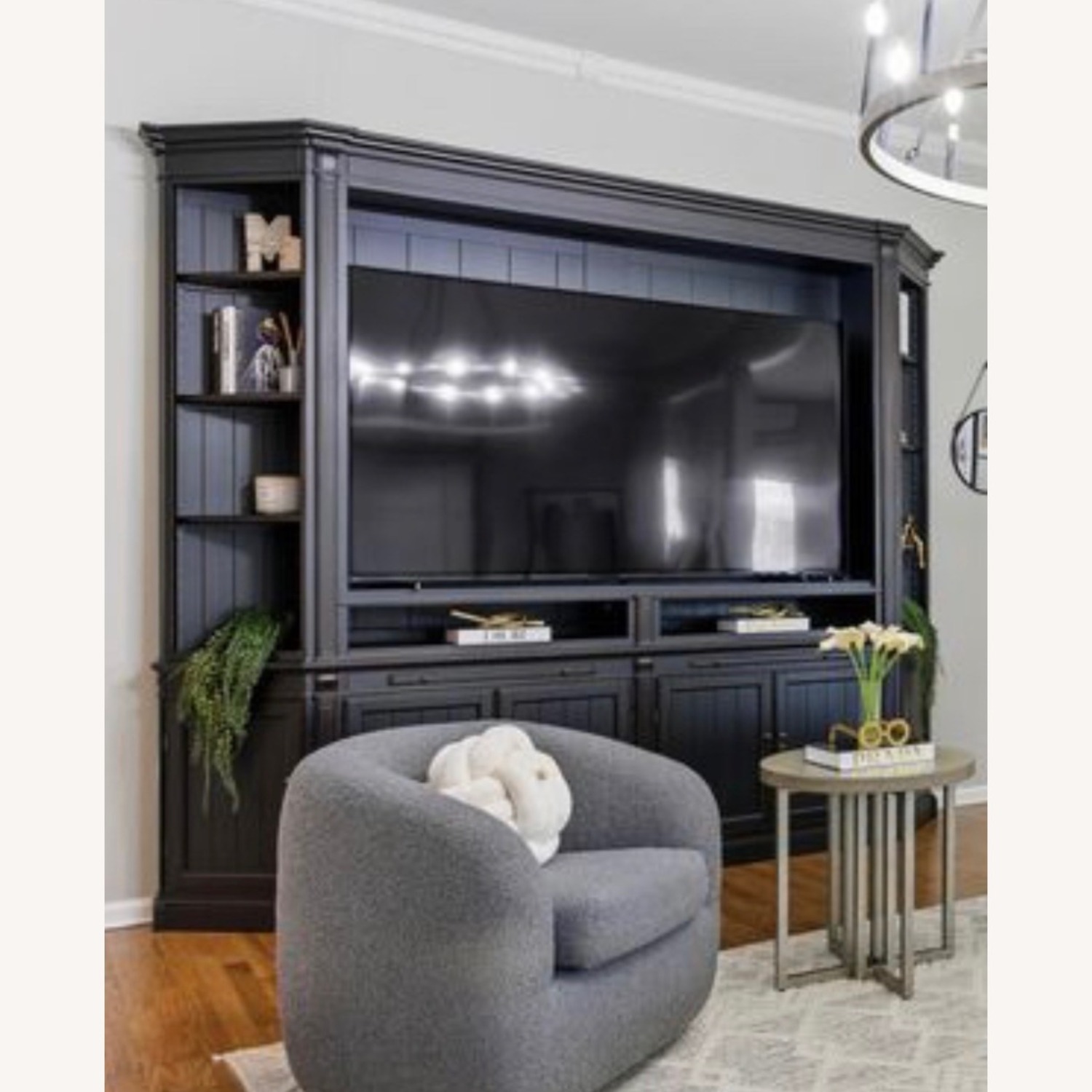 Arhaus Athens Black Wood Wall Unit - image-6