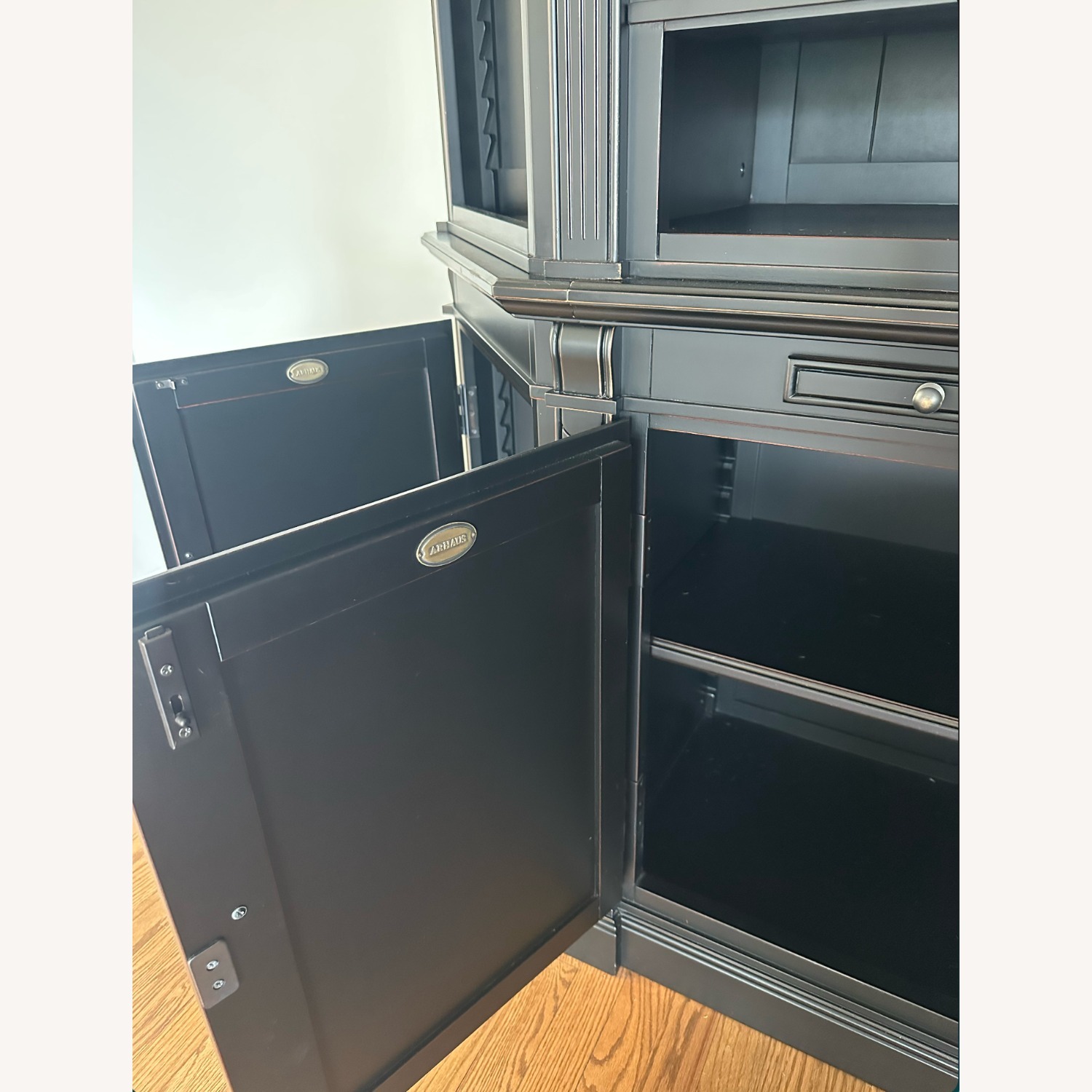 Arhaus Athens Black Wood Wall Unit - image-4