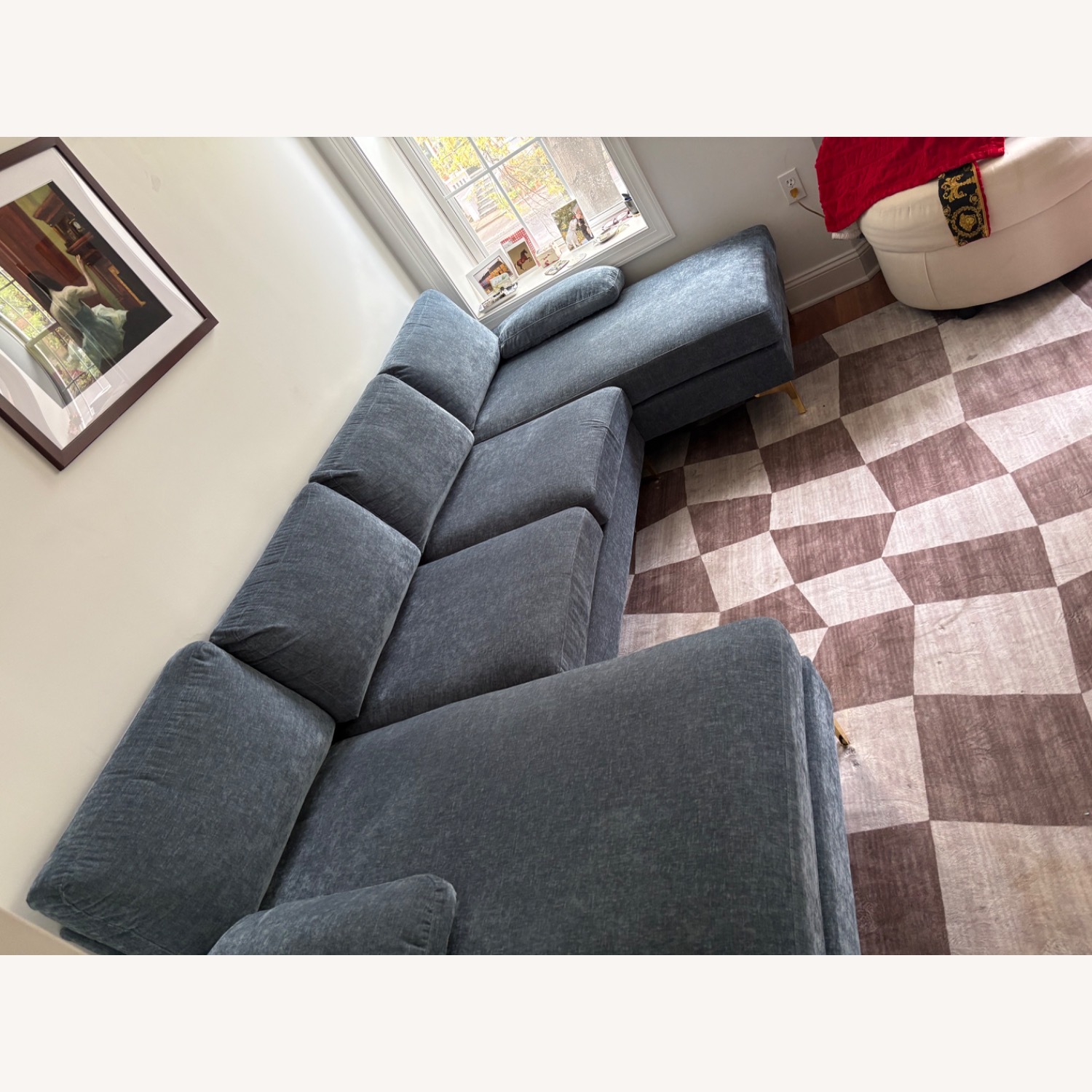 Wayfair Blue-Gray Trego Sectional - image-3