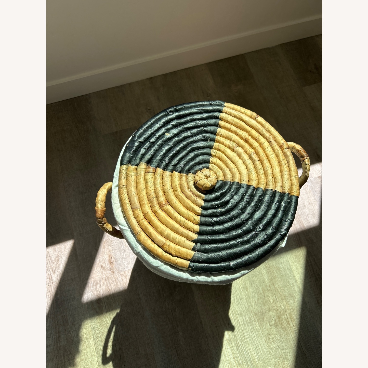 West Elm Two-Tone Woven Seagrass Basket - image-2