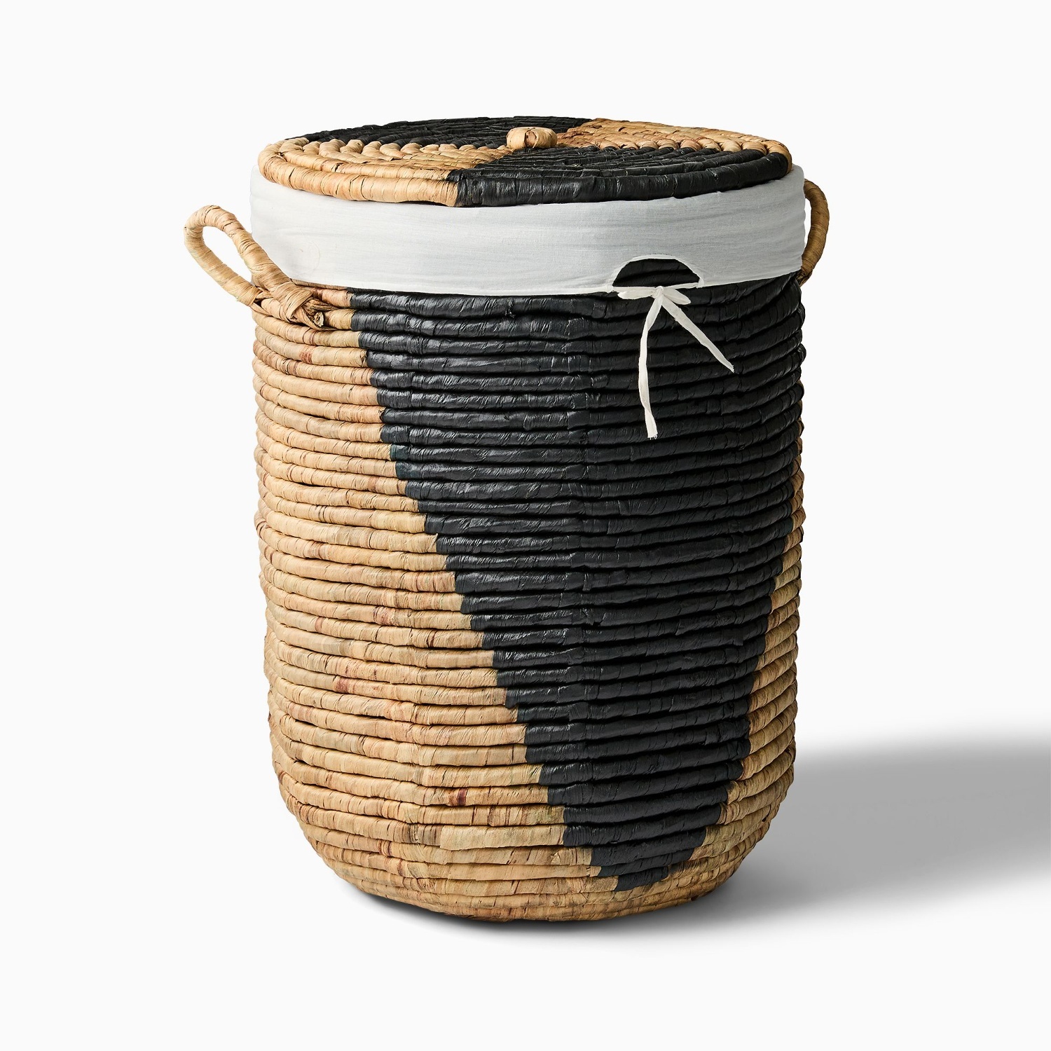 West Elm Two-Tone Woven Seagrass Basket - image-4