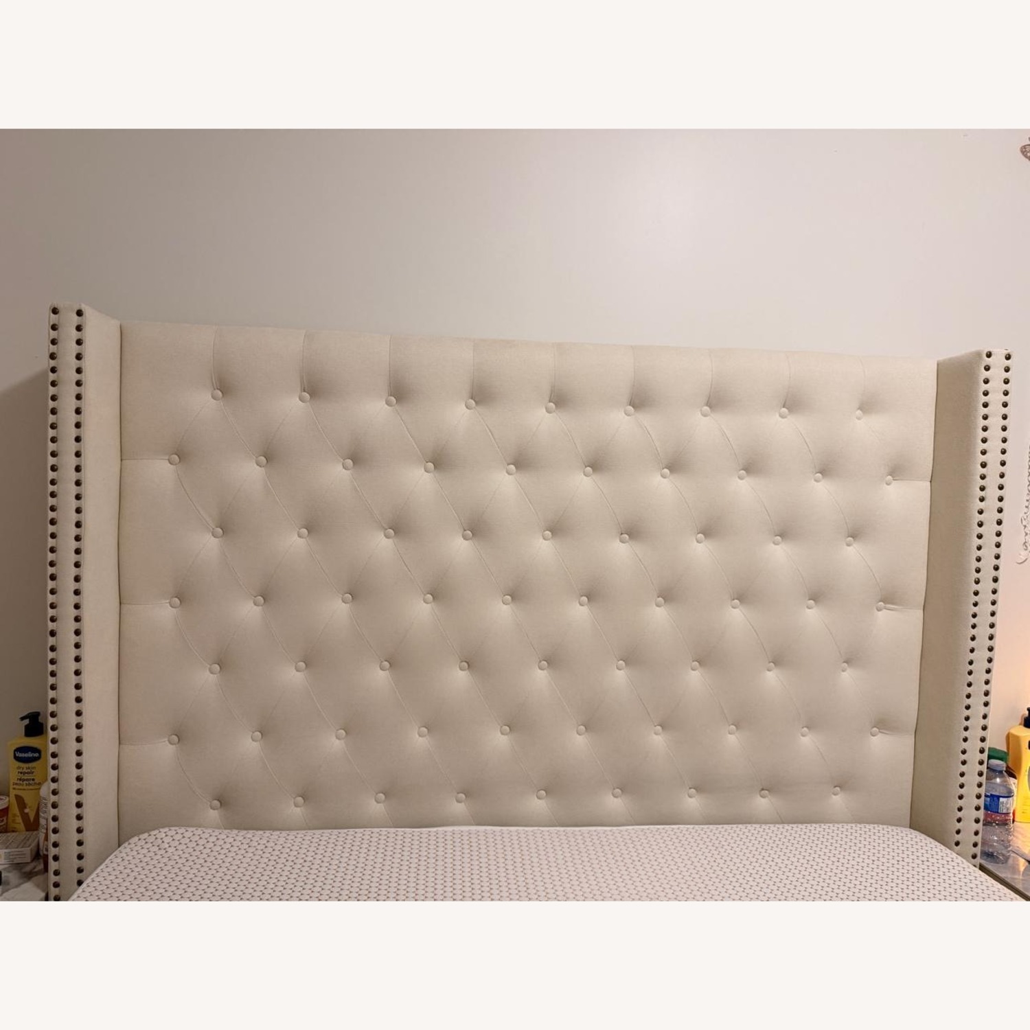 Natural Wood Queen Bed - image-3