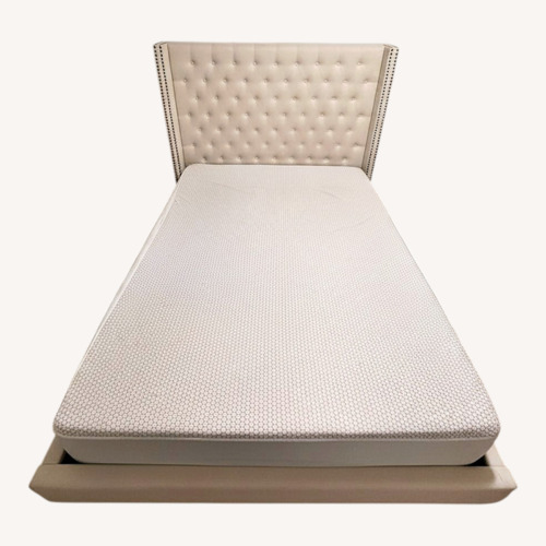 Used Natural Wood Queen Bed for sale on AptDeco