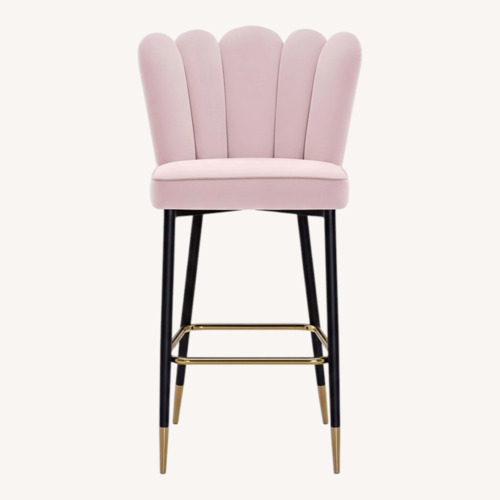 Used Wayfair Pink Velvet Stools for sale on AptDeco