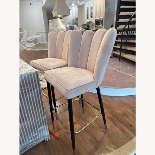 Used Wayfair Pink Velvet Stools for sale on AptDeco