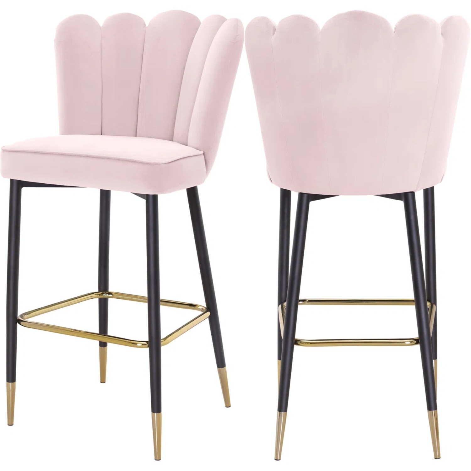 Wayfair Pink Velvet Stools - image-4