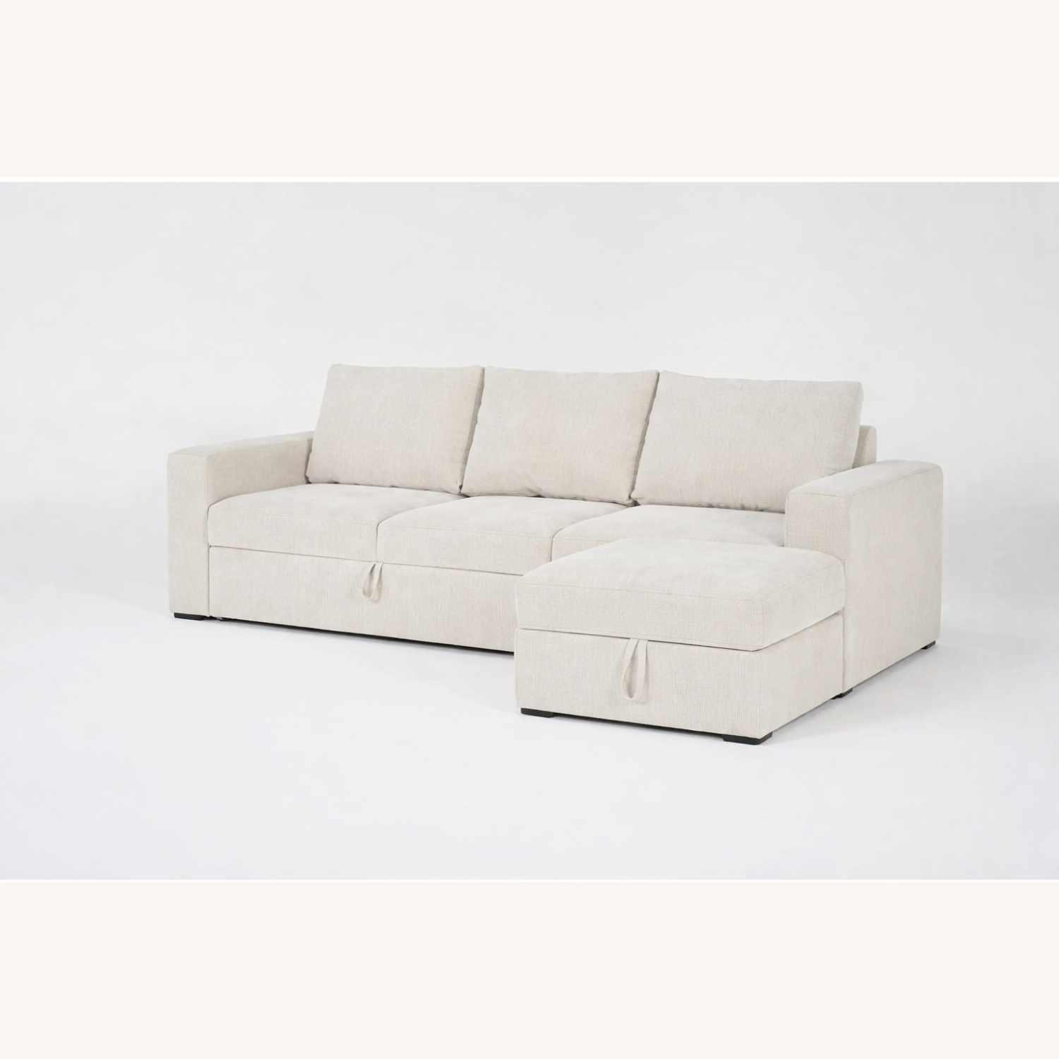 Living Spaces Beige Fabric 2 Piece Sectional - image-6