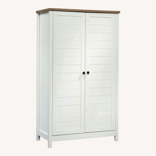 Used Wayfair Highland Dunes White Armoire for sale on AptDeco