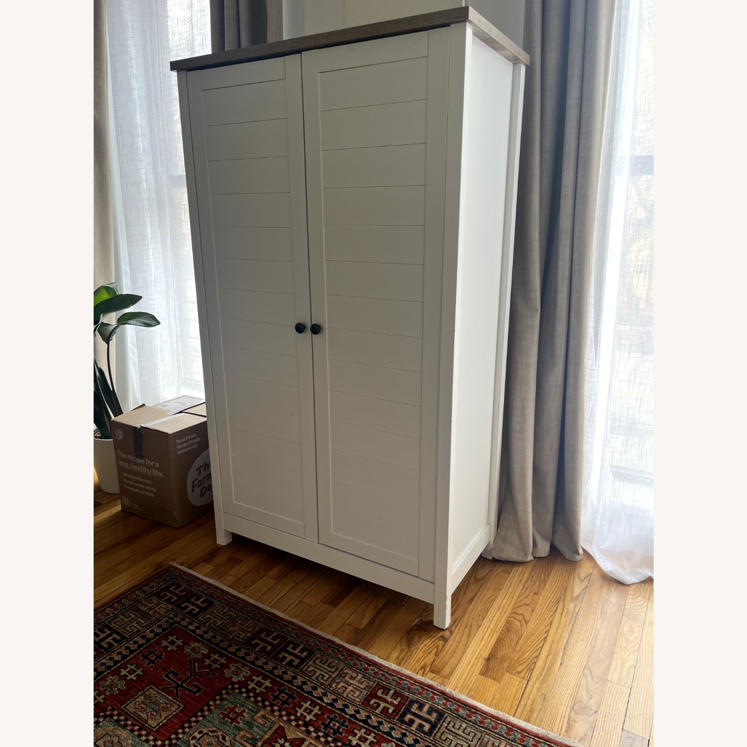 Wayfair Highland Dunes White Armoire - image-3