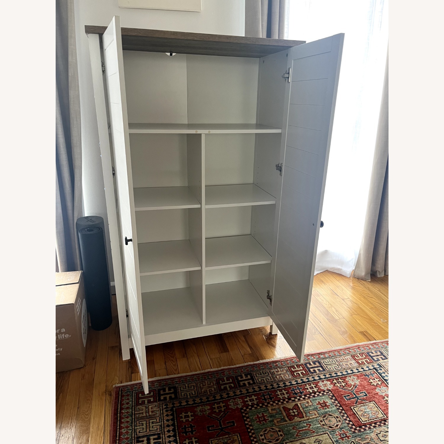 Wayfair Highland Dunes White Armoire - image-2