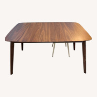 Dark Brown Wood Dining Table