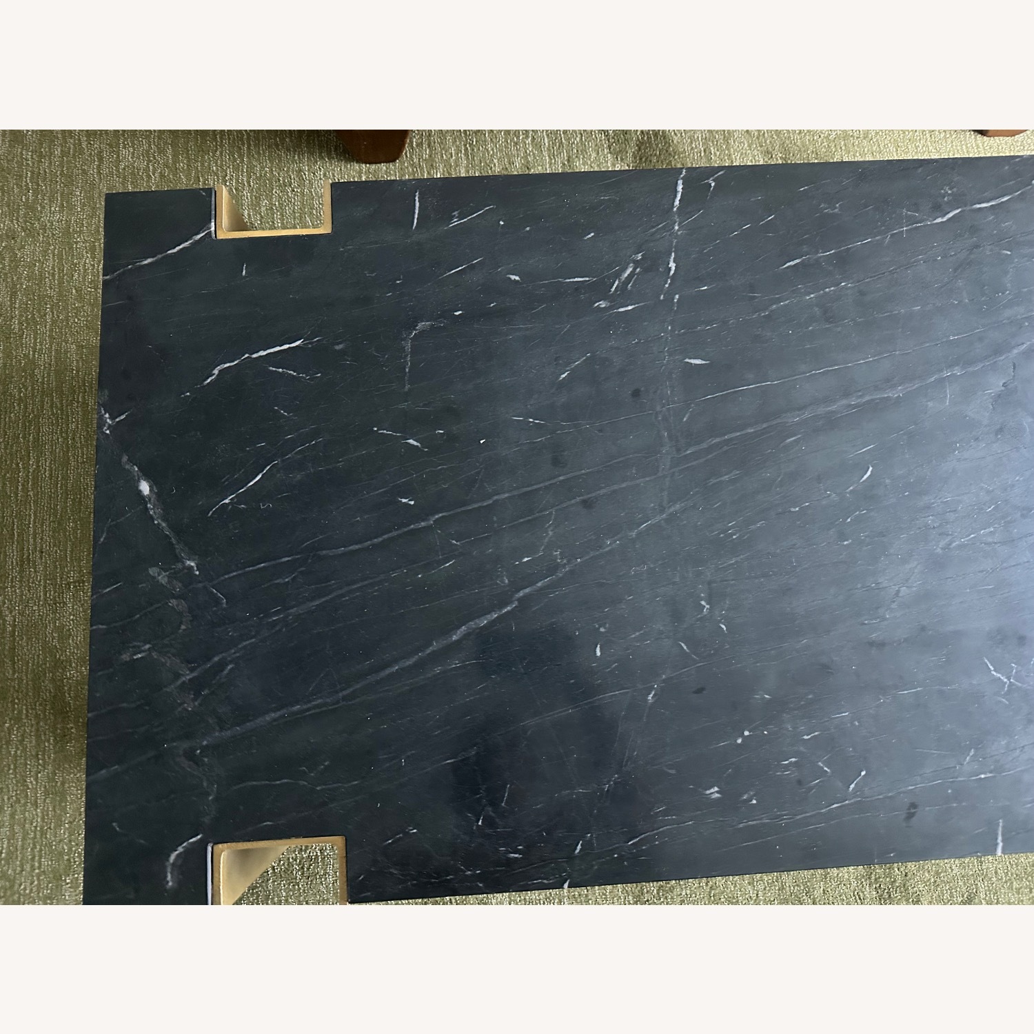 CB2 Alcide Black Marble Coffee Table - image-2