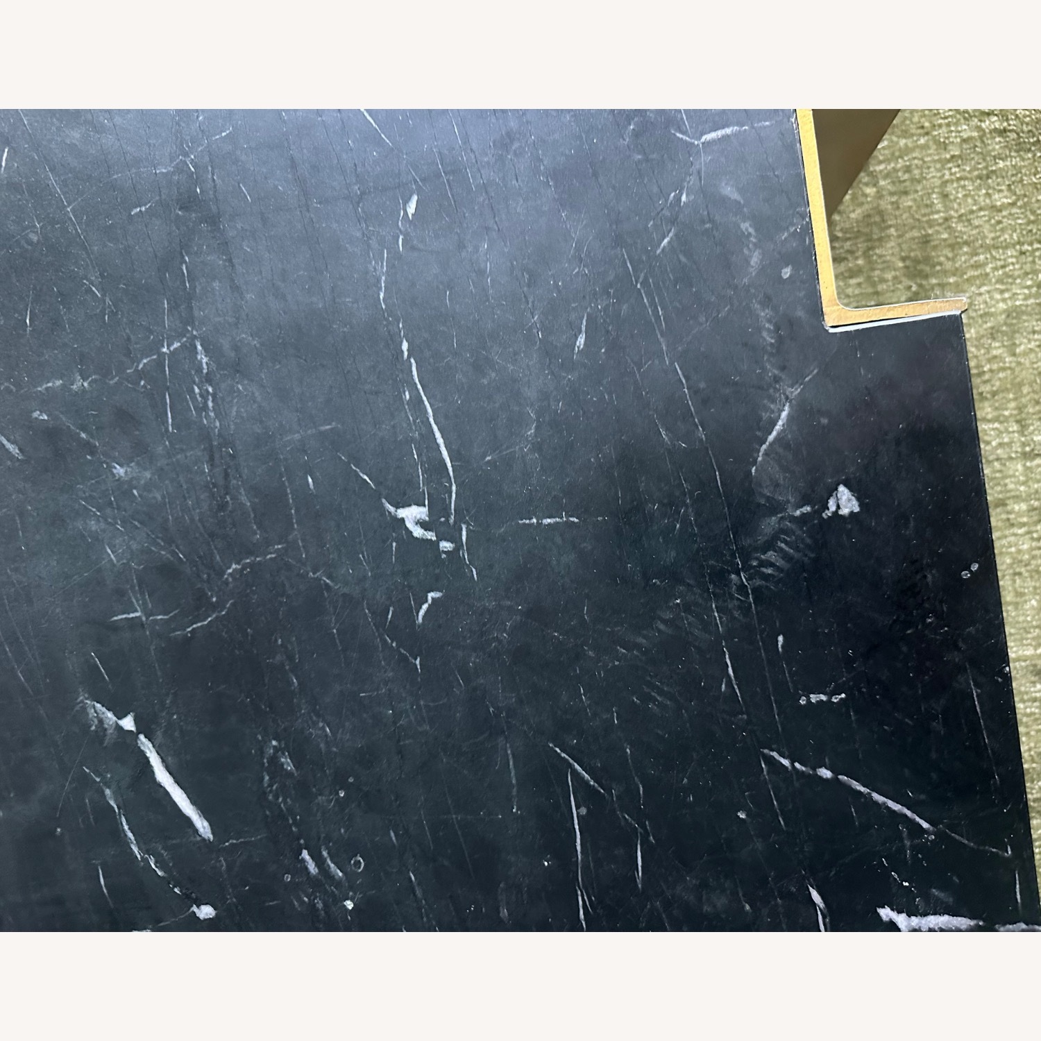 CB2 Alcide Black Marble Coffee Table - image-6