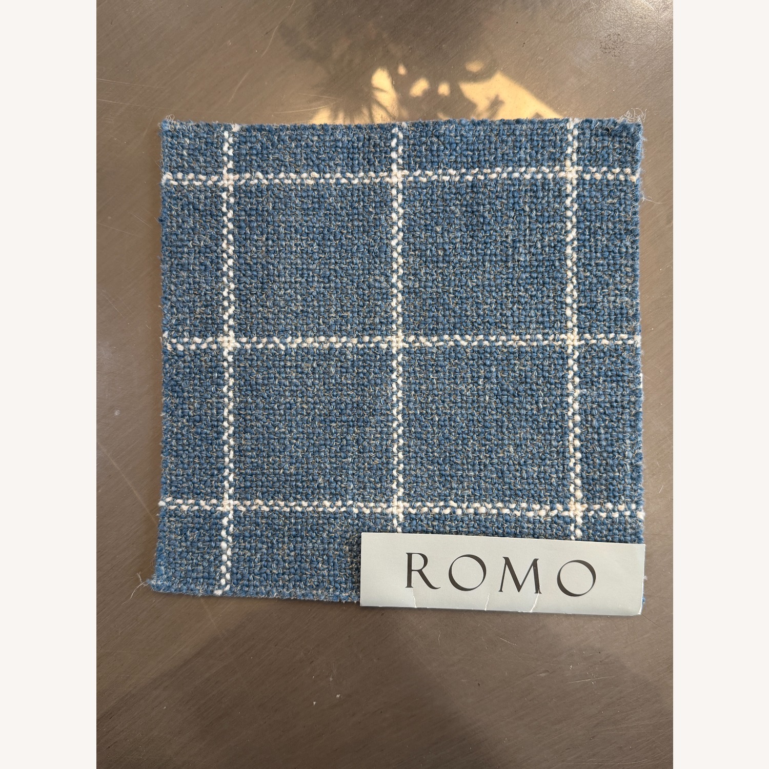 CR Laine Custom Jagger Blue Fabric Armchair - image-4