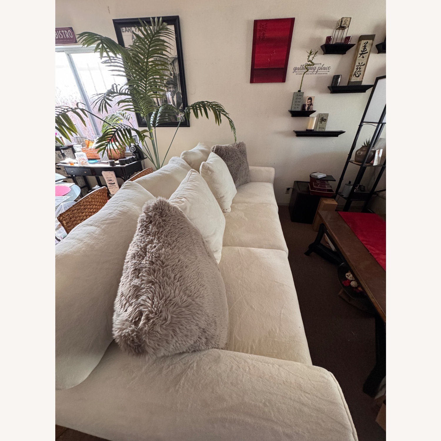 Living Spaces Cameron IV Sofa White 3+ Seater Sofa - image-2