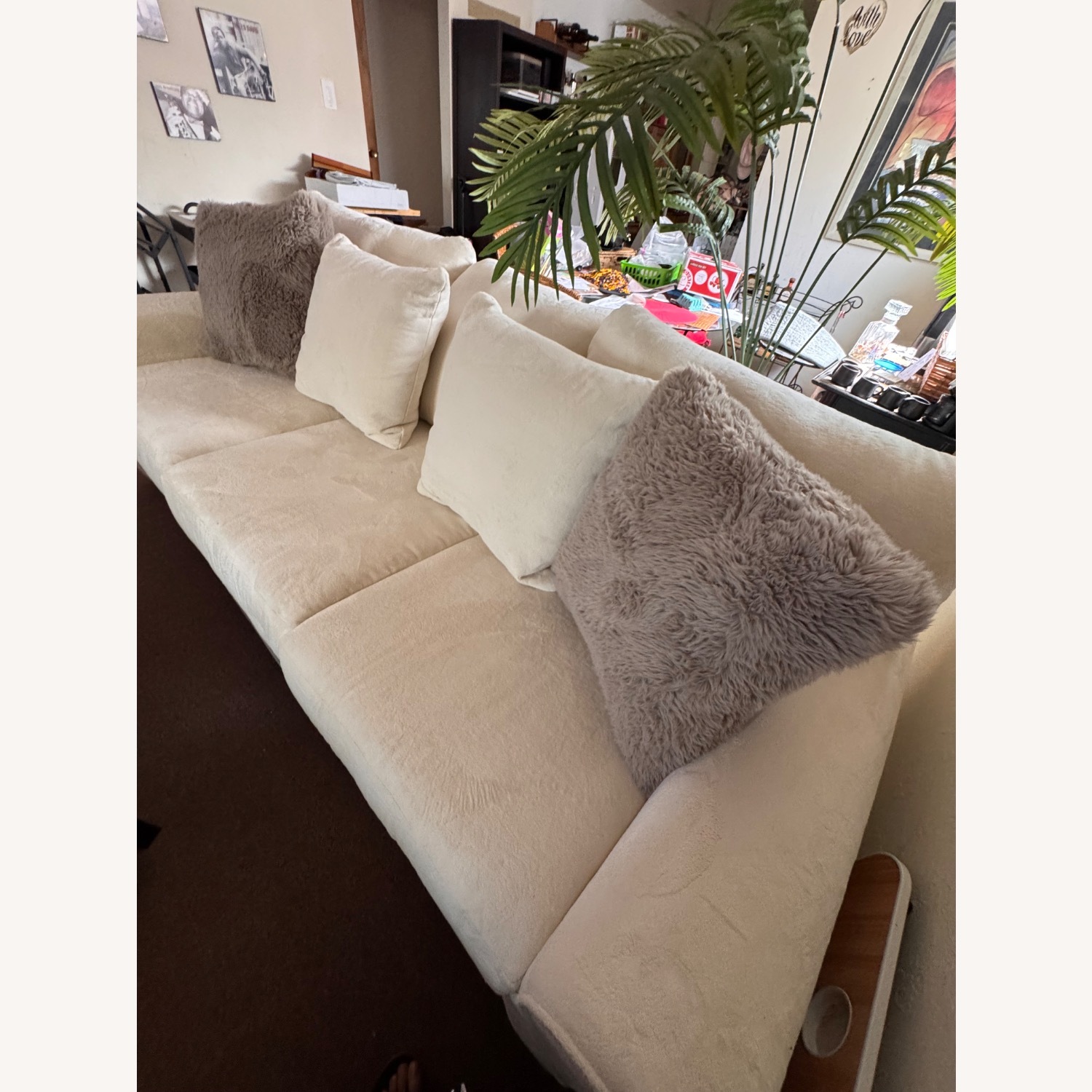 Living Spaces Cameron IV Sofa White 3+ Seater Sofa - image-5