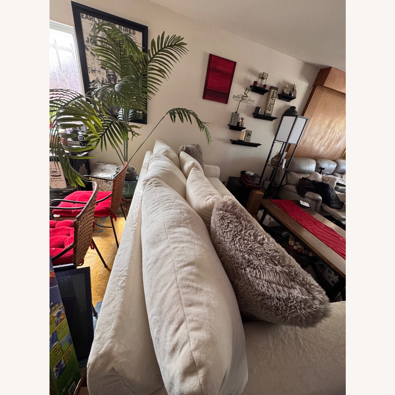 Living Spaces Cameron IV Sofa White 3+ Seater Sofa - image-3