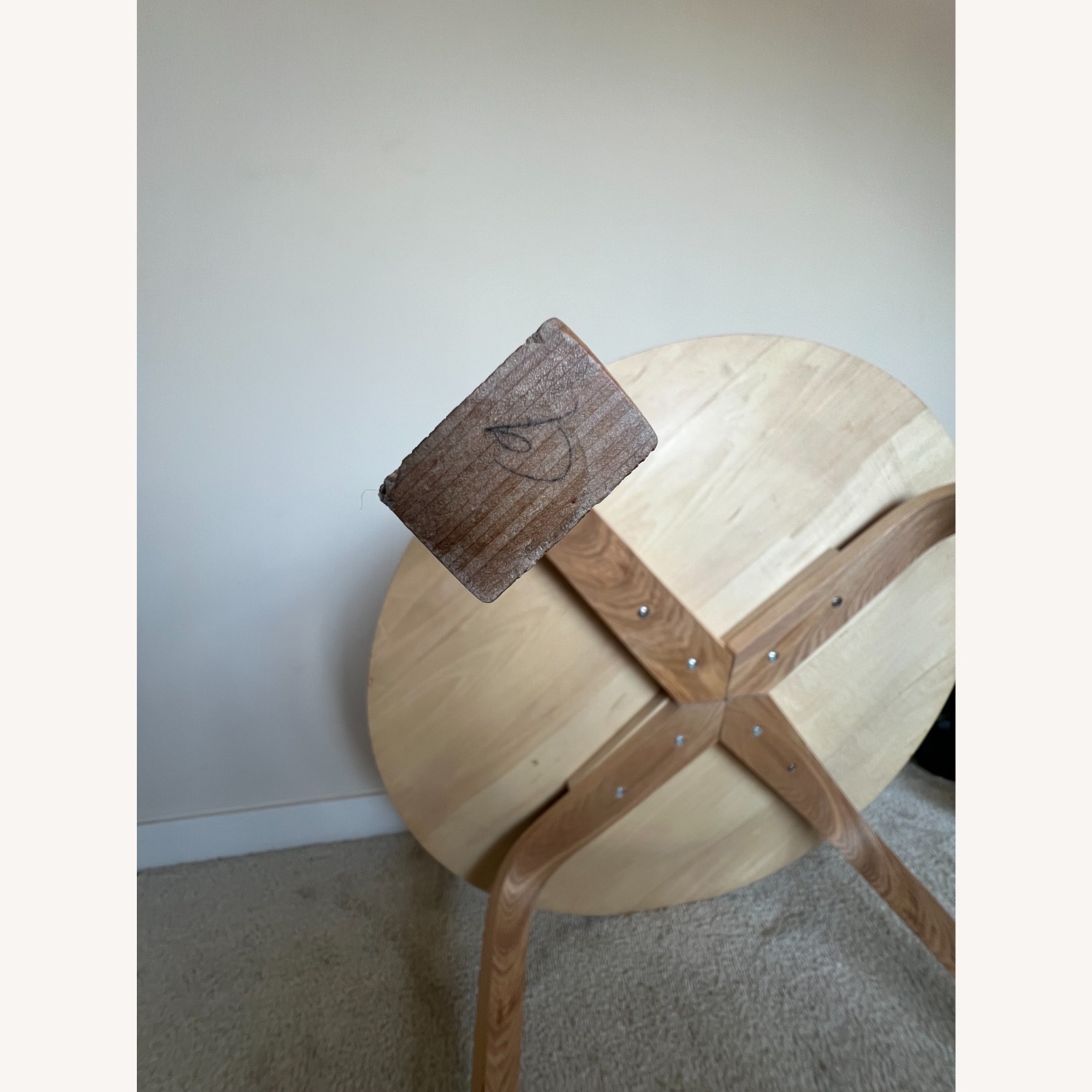 Eames Style Molded Plywood Coffee Table Ash Saucer - image-9