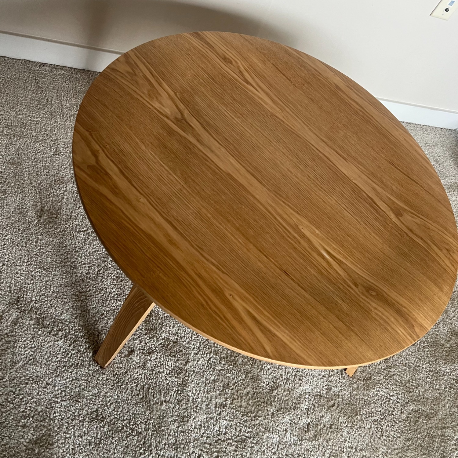 Eames Style Molded Plywood Coffee Table Ash Saucer - image-1