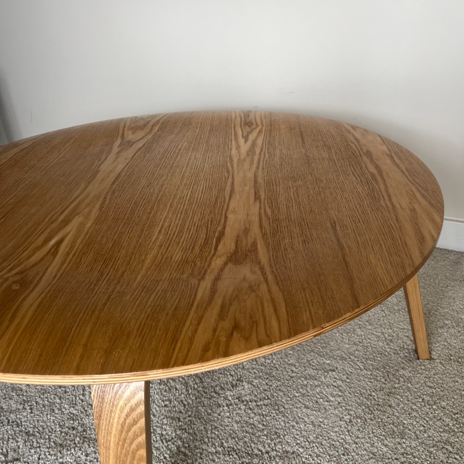 Eames Style Molded Plywood Coffee Table Ash Saucer - image-2