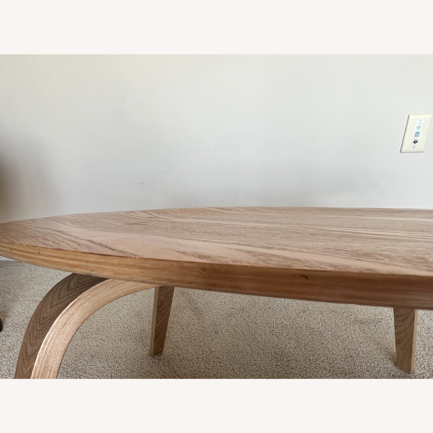 Eames Style Molded Plywood Coffee Table Ash Saucer - image-3