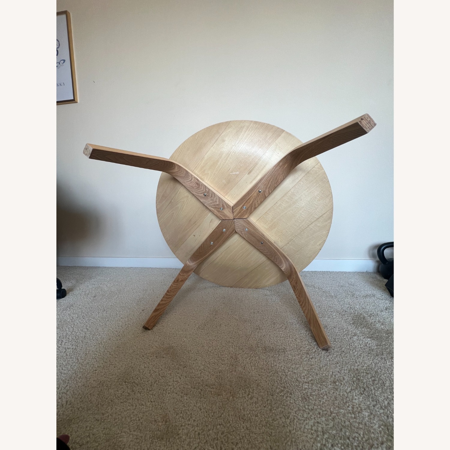 Eames Style Molded Plywood Coffee Table Ash Saucer - image-8