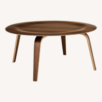 Eames Style Molded Plywood Coffee Table Ash Saucer