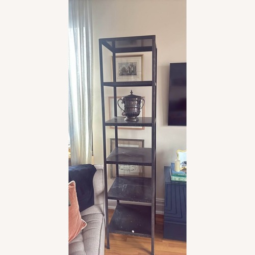 Used ABC Carpet and Home Black Metal Bookcase for sale on AptDeco