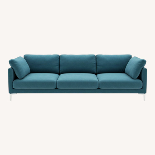 Used Castlery Adams Green Velvet 2 Piece Sectional for sale on AptDeco