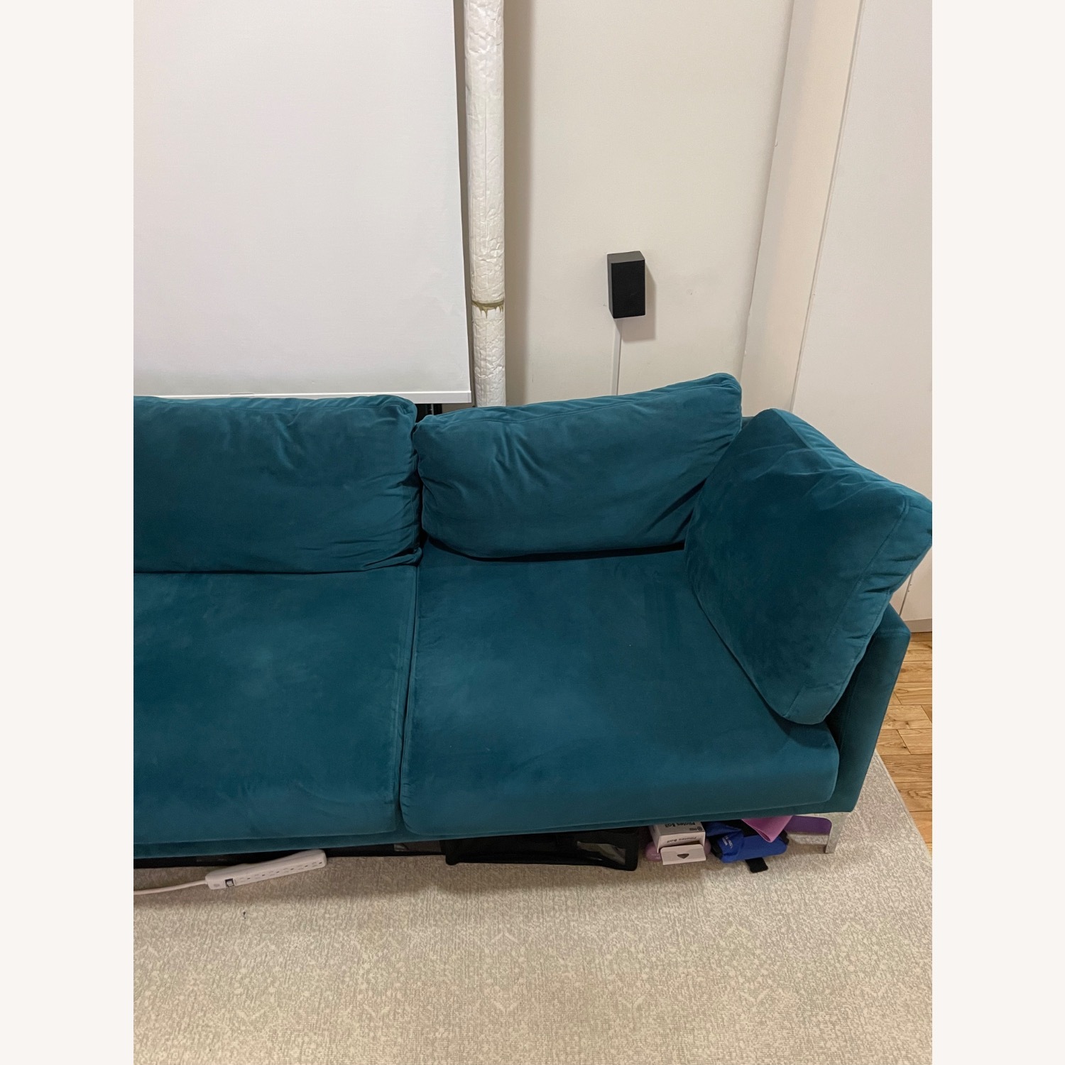 Castlery Adams Green Velvet 2 Piece Sectional - image-3